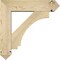 Ekena Millwork Imperial Arts and Crafts Rough Sawn Bracket w/ Offset Brace, Douglas Fir, 6"W x 22"D x 22"H BKT0604X22X22IMP03RDF - alternate 3